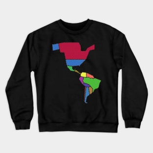 Map of the Americas Crewneck Sweatshirt